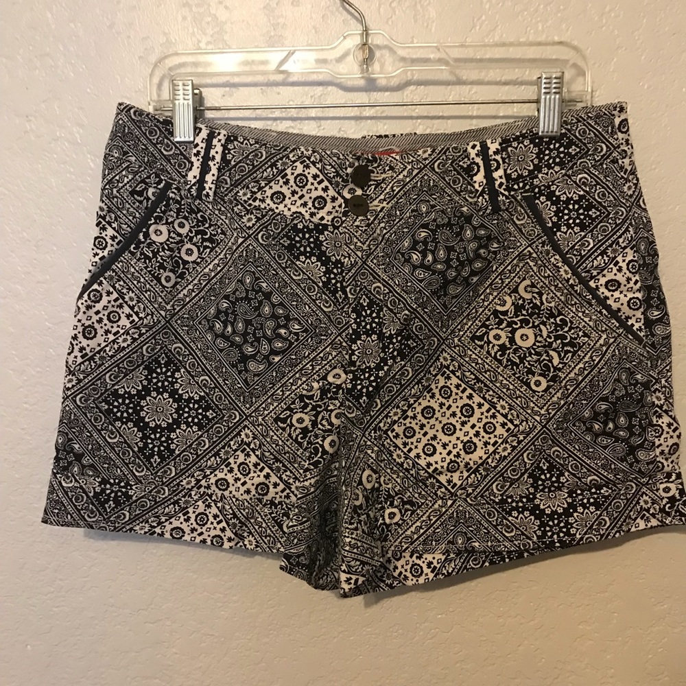 Anthropologie Paisley Bandana Print Shorts